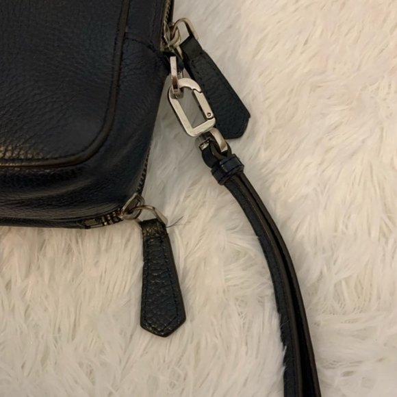 Prada Saffiano Leather Zippered Travel Organizer Blue & Burgundy - Picture 5 of 16